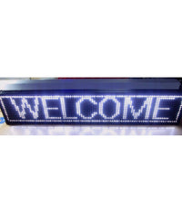 Insegna Luminosa A Led Scritta Personalizzata Scorrevole Luce Bianca 200 X 40 Cm         