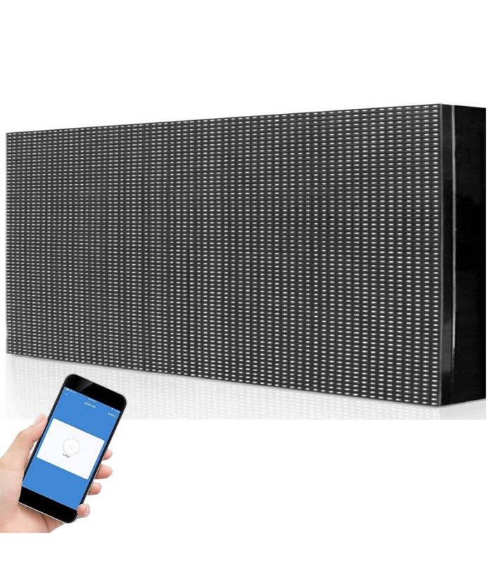 Trade Shop - Insegna Luminosa A Led Wifi Per Esterno Ip65 Testo Scorrevole Bianca 100x40cm -