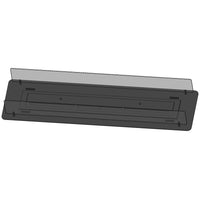 Camino a Bioetanolo da Incasso o appoggio Insert Black 1000 - Biocamino nero sottile con due vetri, Serbatoio 2l - 100cm