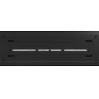 Camino a Bioetanolo da Incasso o appoggio Insert Black 1000 - Biocamino nero sottile con due vetri, Serbatoio 2l - 100cm