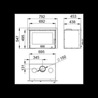 Inserto Camino 792x547 Bronpi Rioja Refrattario 12.5 KW
