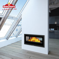 Inserto Camino Bifacciale Doppia Combustione 1007x596 Bronpi Cairo Refrattario 13 KW