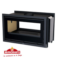 Inserto Camino Bifacciale Doppia Combustione 1007x596 Bronpi Cairo Refrattario 13 KW