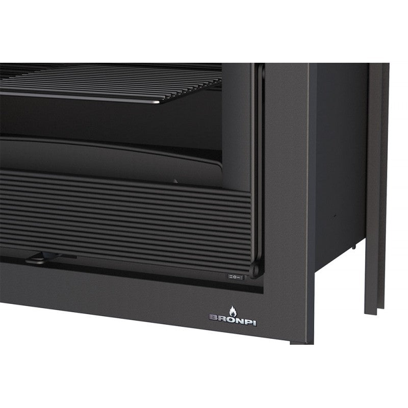 Inserto Camino Doppia Combustione 611x581 Bronpi Paris-55 Refrattario 9.5 KW