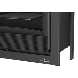 Inserto Camino Doppia Combustione 611x581 Bronpi Paris-55 Refrattario 9.5 KW