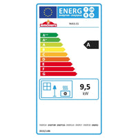 Inserto Camino Doppia Combustione 611x581 Bronpi Paris-55 Refrattario 9.5 KW