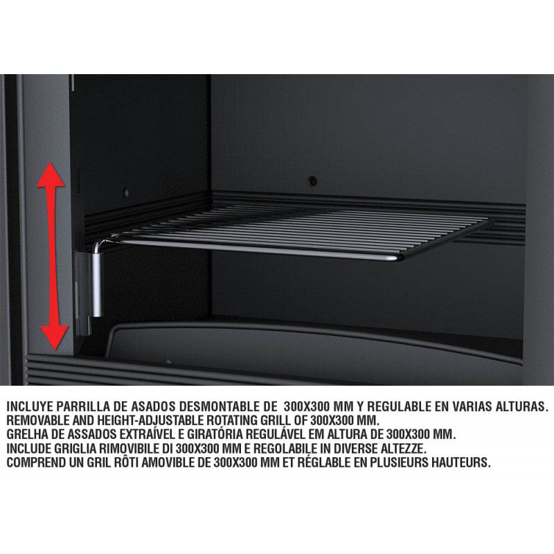 Inserto Camino Doppia Combustione 772x654 Bronpi Versalles-C 13 KW