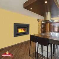 Inserto Camino Doppia Combustione 980x650 Bronpi Florida-P Refrattario 14 KW