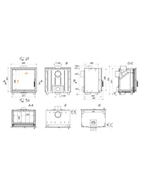 Inserto per camino a cassetta - Into 60х62 ECO