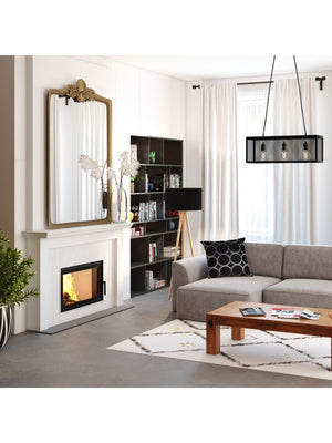 Inserto per camino a legna Nero - Energy 80x50 (17,0 kW) ECO