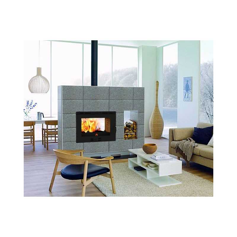 Inserto per Camino a Legna F.lli Lerda L-70 Bifacciale Plus Vulcano 14 Kw