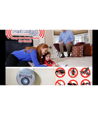 Insetticida Repellente Elettrico Ad Ultrasuoni Scaccia Insetti Roditori Blatte         