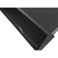 Caminetto a Bioetanolo Inside Black 1000 da Incasso - Nero Opaco, con Vetro, Bruciatore 3L, Design Moderno