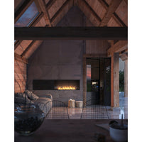 Caminetto a Bioetanolo Inside Black 1200 da Incasso - Nero Opaco, con Vetro, Bruciatore 4L, Design Moderno