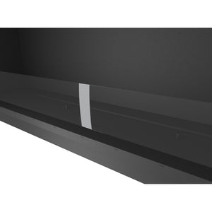 Caminetto a Bioetanolo Inside Black 1500 da Incasso - Nero Opaco, con Vetro, Bruciatore 5L, Design Moderno