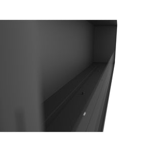 Caminetto a Bioetanolo Inside Black 2000 da Incasso - Nero Opaco, con Vetro, Bruciatore 6L, Design Moderno