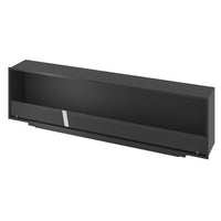 Caminetto a Bioetanolo Inside Black 2000 da Incasso - Nero Opaco, con Vetro, Bruciatore 6L, Design Moderno