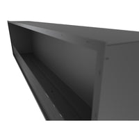 Caminetto a Bioetanolo Inside Black 2000 da Incasso - Nero Opaco, con Vetro, Bruciatore 6L, Design Moderno