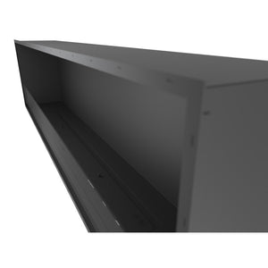 Caminetto a Bioetanolo Inside Black 2000 da Incasso - Nero Opaco, con Vetro, Bruciatore 6L, Design Moderno