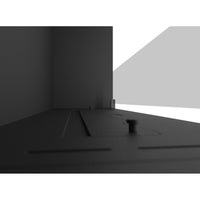 Caminetto a Bioetanolo Inside Black 800 da Incasso - Nero Opaco, con Vetro, Bruciatore 1L, Design Moderno