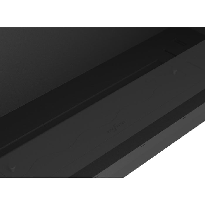 Caminetto a Bioetanolo Inside Black 800 da Incasso - Nero Opaco, con Vetro, Bruciatore 1L, Design Moderno