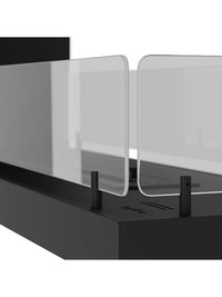 Caminetto a Bioetanolo Da Incasso di Design U1000.1 con Vetro Aperto su 3 Lati Bruciatore da 0,7 Litri