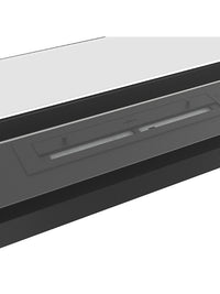 Caminetto a Bioetanolo Da Incasso di Design U1000.1 con Vetro Aperto su 3 Lati Bruciatore da 0,7 Litri