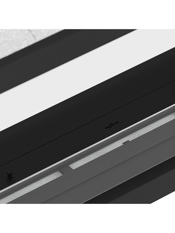 Caminetto a Bioetanolo Da Incasso di Design U1200 con Vetro Aperto su 3 Lati Bruciatore da 3 Litri