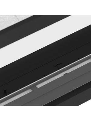 Caminetto a Bioetanolo Da Incasso di Design U1200 con Vetro Aperto su 3 Lati Bruciatore da 3 Litri