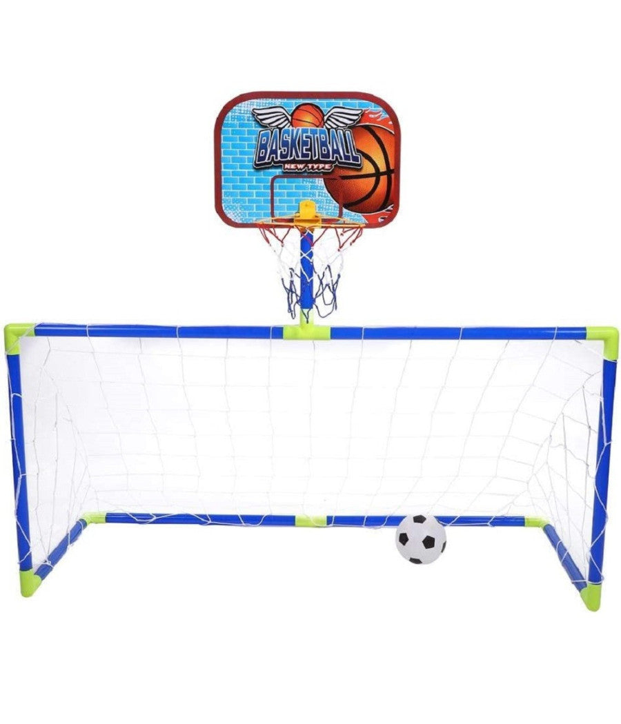 Insieme Sport Di Pallacanestro Calcio Pieghevole Portatile Bambini Pompa Regalo         
