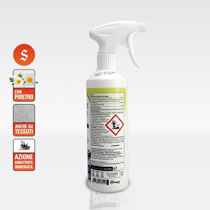 Insetticida Acaricida anche per Tarme dei vestiti in armadio Formato 500 ml- 2 Pezzi