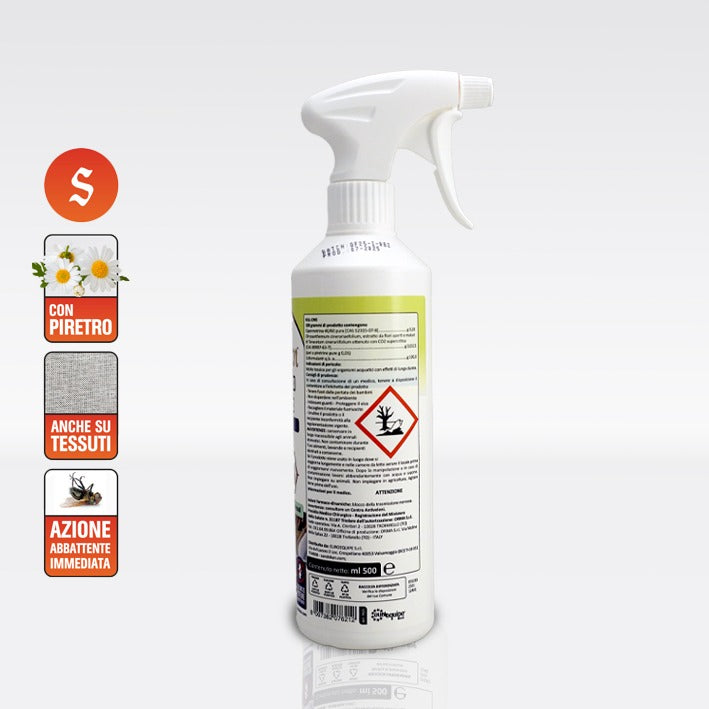 Insetticida Acaricida anche per Tarme dei vestiti in armadio Formato 500 ml- 2 Pezzi