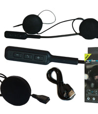 Interfono Bluetooth Impermeabile Per Casco Moto Mp3 Bt Microfono Auricolari         