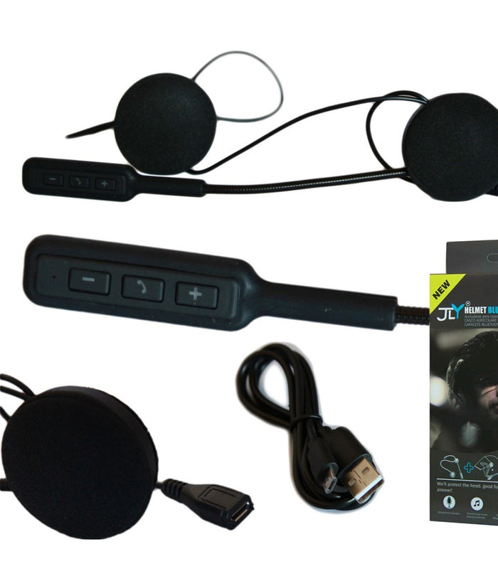 Interfono Bluetooth Impermeabile Per Casco Moto Mp3 Bt Microfono Auricolari         
