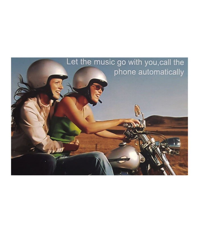 Interfono Headset Microfono Auricolare Bluetooth Casco Moto Mp3 Bp08         