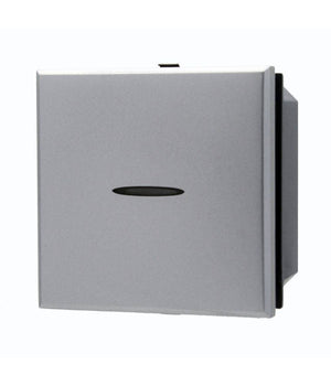 Interruttore Assiale 2m 1p 16a Silver Compatibile Con Bticino Axolute         