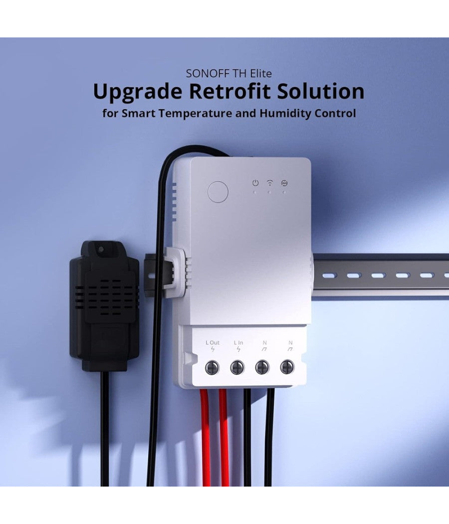 Interruttore Di Rilevamento Temperatura Umidità  Thr316 Th Origin Smart Wifi Sonoff         