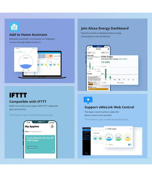 Interruttore Intelligente Misuratore Di Consumo Wifi Smart Switch Sonoff Powr316         
