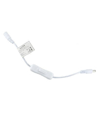 Interruttore Per Strip Striscia Led Connettore Dc 12v-24v 12a Pulsante S-12v-02  Bianco       