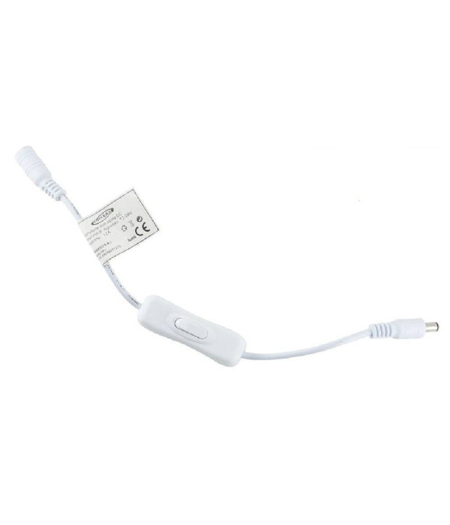 Interruttore Per Strip Striscia Led Connettore Dc 12v-24v 12a Pulsante S-12v-02         