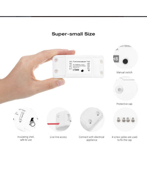 Interruttore Ricevitore 10a Wifi Android On Off Smartphone Smart Home Cellulare         