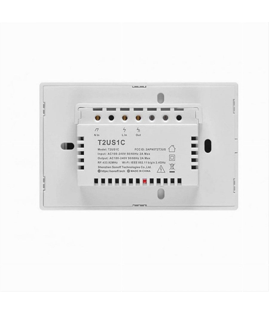 Interruttore Sonoff Smart 1 Canale Controller Wifi Placca Touch Domotica T2us1c         