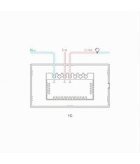 Interruttore Sonoff Smart 1 Canale Controller Wifi Placca Touch Domotica T2us1c         