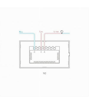 Interruttore Sonoff Smart 1 Canale Controller Wifi Placca Touch Domotica T2us1c         