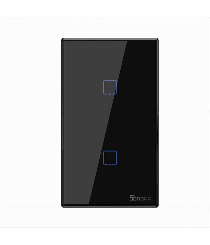 Interruttore Sonoff Smart 2 Canale Controller Wireless Placca Touch Domotica T3us2c         