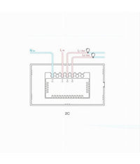 Interruttore Sonoff Smart 2 Canale Controller Wireless Placca Touch Domotica T3us2c         
