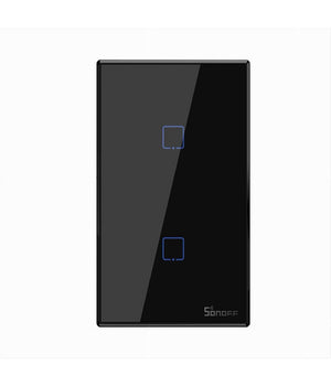 Interruttore Sonoff Smart 2 Canale Controller Wireless Placca Touch Domotica T3us2c         