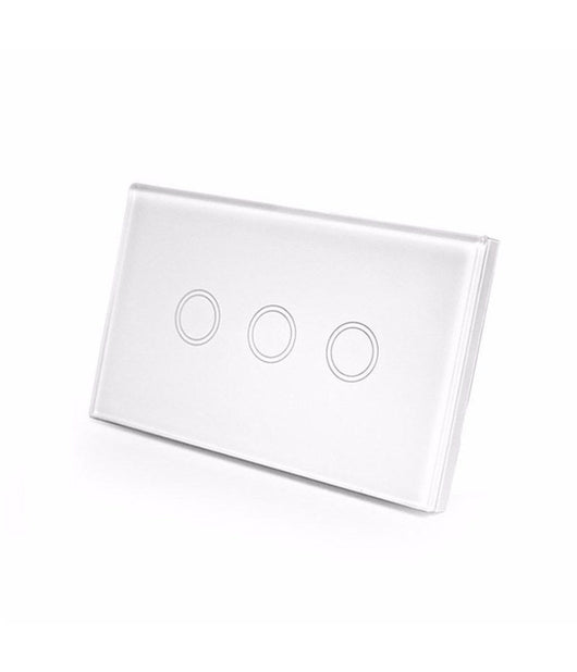 Interruttore Touch Pulsanti In Vetro Temperato Ad Incasso Placchetta 503 1 A 4   -3 Fori     -