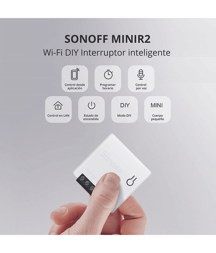 Interruttore Wifi Smart Home Switch 2 Vie Timer Alexa Google Home Sonoff Mini R2         