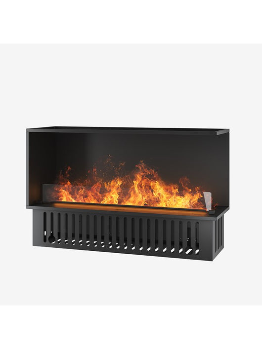 INVAPO CORNER 1200 - Camino a vapore acqueo a LED multicolore angolare apertura destra